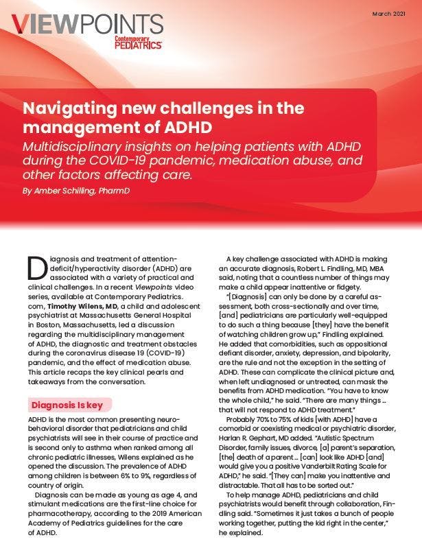 Navigating New Challenges in the Management of ADHD 