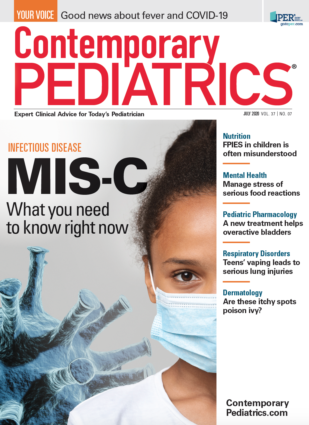 cover of July 2020 Contemporary Pediatrics